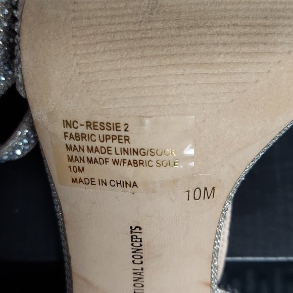 I.N.C. INTERNATIONAL CONCEPTS REESIE RHINESTONE BOW EVENING SANDALS (10) - Picture 13 of 15